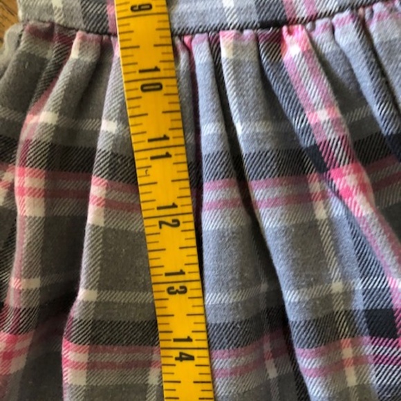 Girl's Youngland Gray & Pink Plaid Dress 5 - Picture 11 of 14